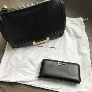 Diane Von Furstenberg shoulder bag and wallet